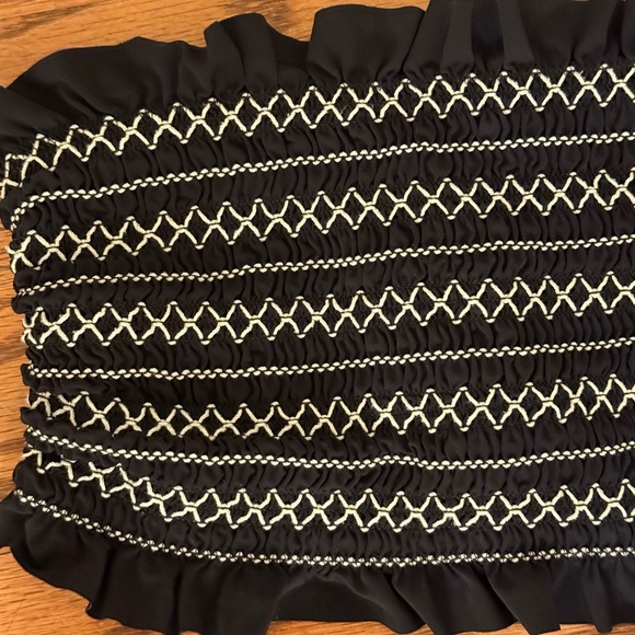 Tory Burch Black and White Ruffled Bikini Set - Picture 3 of 5